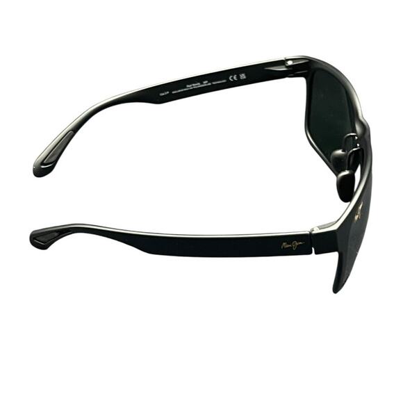 Maui Jim Red Sand polarized rectangular sunglasses Matte Black MJ0432S-001 - Picture 7 of 9